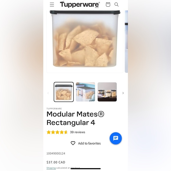 Tupperware Modular Mates Rectangular Storage Containers - Picture 3 of 6